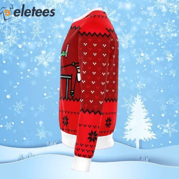 Alien and Santa Dildo Ugly Christmas Sweater
