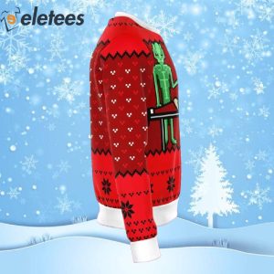Alien and Santa Dildo Ugly Christmas Sweater 4