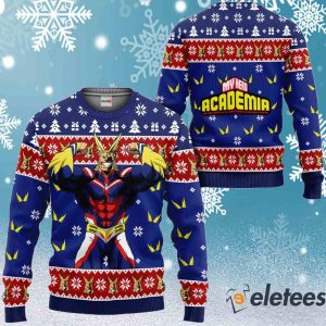 All Might Anime Ugly Christmas Sweater 2