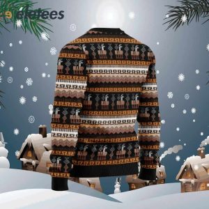 Alpaca Pattern Ugly Christmas Sweater1