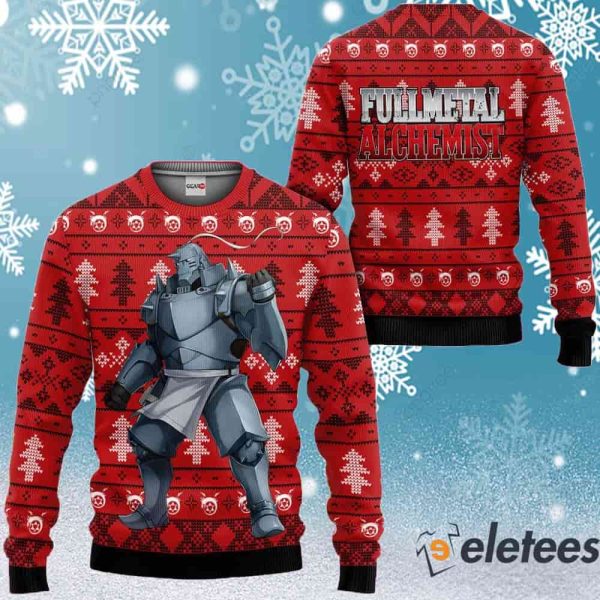 Alphonse Elric Fullmetal Alchemist Ugly Christmas Sweater