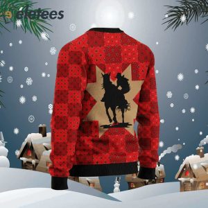 Amazing Cowgirl Ugly Christmas Sweater1