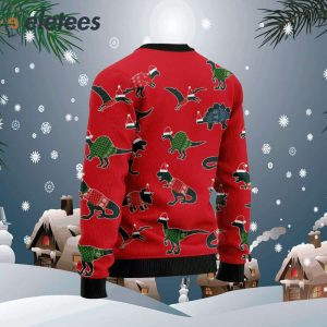 Amazing Dinosaur Christmas Ugly Christmas Sweater1