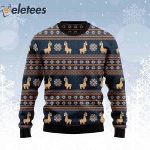 Amazing Llama Ugly Christmas Sweater 1