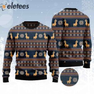 Amazing Llama Ugly Christmas Sweater 2
