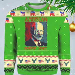 American Horror Story Joe Biden Ugly Christmas Sweater 1