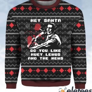 American Santa Psycho Christmas Ugly Sweater 2