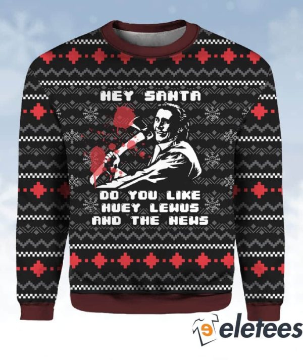 American Santa Psycho Christmas Ugly Sweater