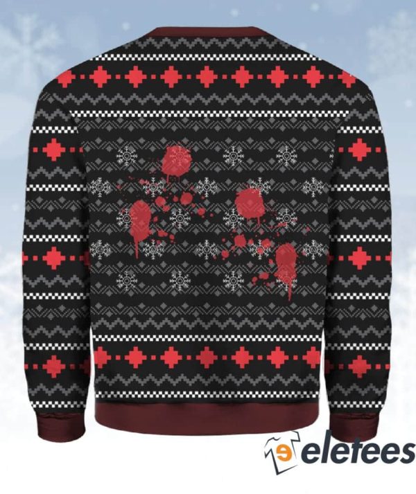 American Santa Psycho Christmas Ugly Sweater