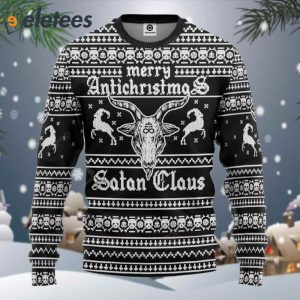 Antichristmas Satan Claus Ugly Christmas Sweater 1