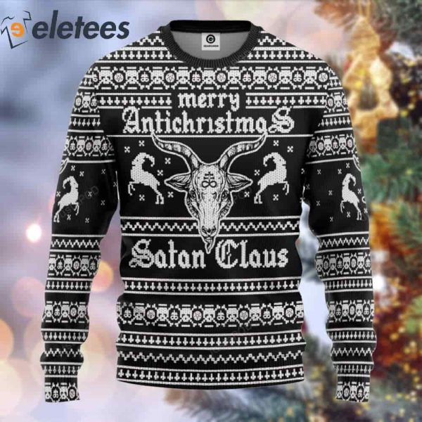 Antichristmas Satan Claus Ugly Christmas Sweater