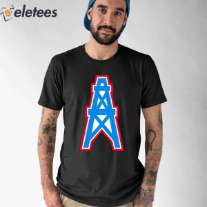 Ariel Epstein Luv Ya Blue Houston Oilers Franklin Logo Shirt 1
