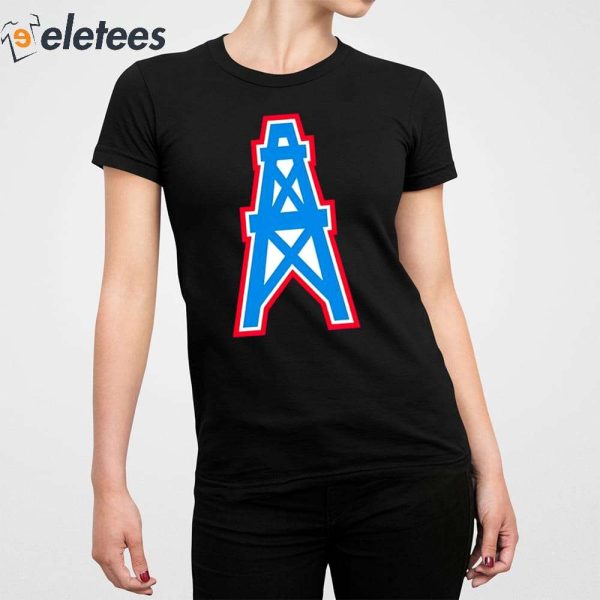 Ariel Epstein Luv Ya Blue Houston Oilers Franklin Logo Shirt
