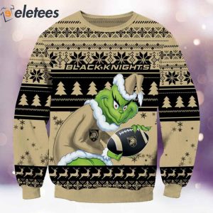 Army Black Grnch Christmas Ugly Sweater