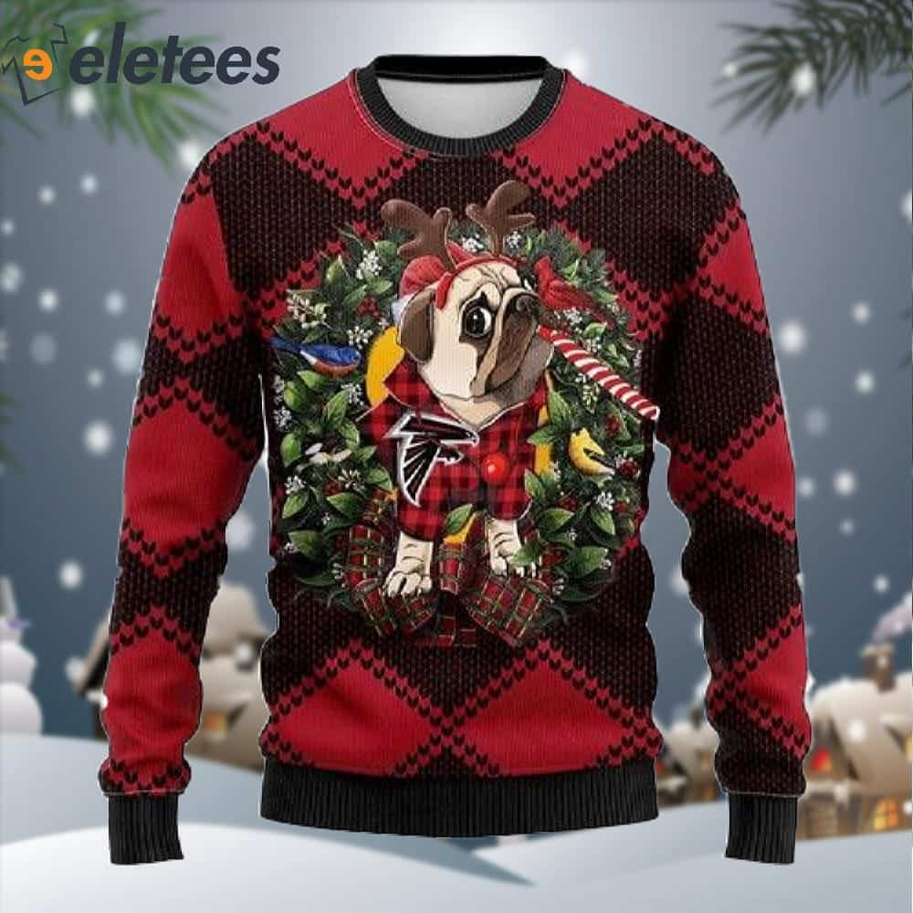 Pug christmas sweater on sale walmart