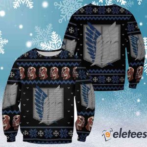 Attack On Titan Scout Ugly Christmas Sweater 2