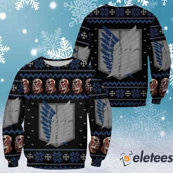 Attack On Titan Scout Ugly Christmas Sweater