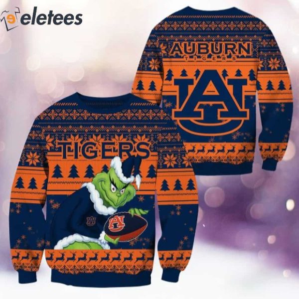Auburn Grnch Christmas Ugly Sweater