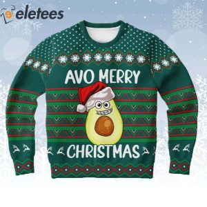 Avocado Avo Merry Christmas Ugly Sweater