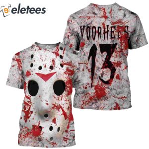Awesome Voorhees Horror Blood 3D All Over Printed Shirt