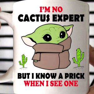 Baby Yoda Im No Cactus Expert But I Know A Prick When I See One Mug 2