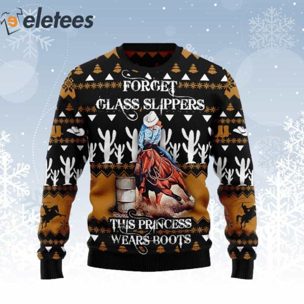 Barrel Racing Girl Ugly Christmas Sweater