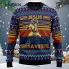 Baseball Jesus Save Ugly Christmas Sweater