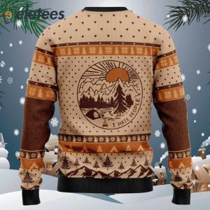 Bear Camping Christmas Ugly Christmas Sweater1