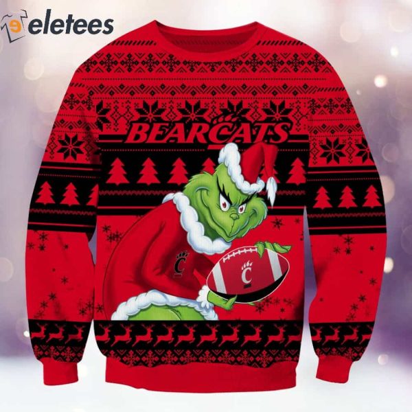 Bearcats Grnch Christmas Ugly Sweater