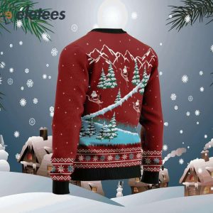 Beautiful Flamingo Ugly Christmas Sweater1