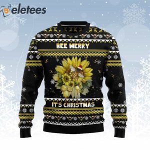 Bee Merry Its Christmas Ugly Christmas Sweater 1