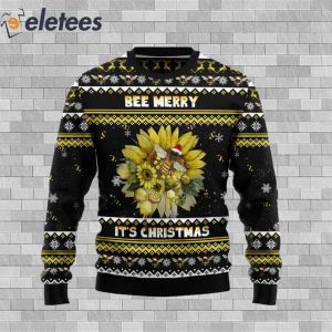 Bee Merry Its Christmas Ugly Christmas Sweater 2