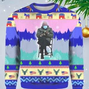 Bernie Sanders Mittens Ugly Christmas Sweater