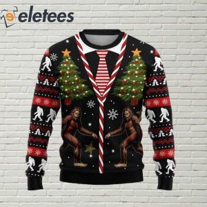 Bigfoot Ugly Christmas Sweater 1