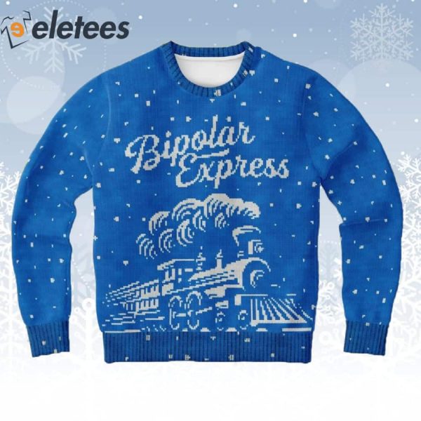 Bipolar Express Ugly Christmas Sweater