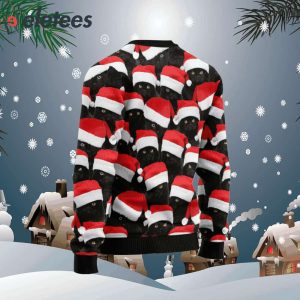 Black Cat Group Ugly Christmas Sweater1