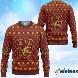 Black Clover Crimson Lion Ugly Christmas Sweater 1