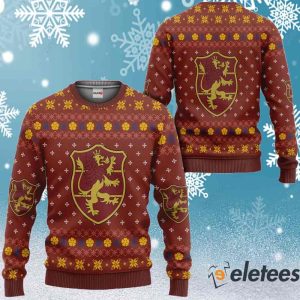 Black Clover Crimson Lion Ugly Christmas Sweater 2