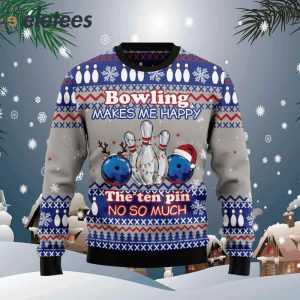 Bowling Merry Christmas Ugly Christmas Sweater