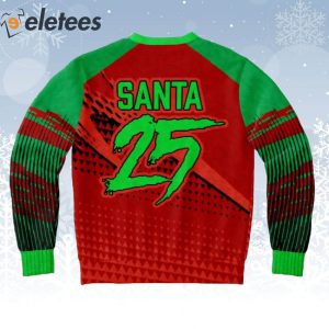Braaap 25 Motocross Santa Ugly Christmas Sweater 2