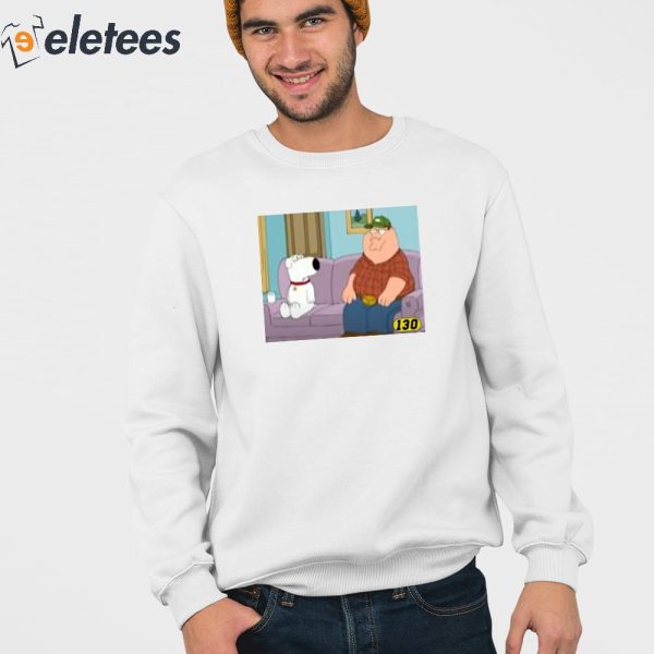 Brian Griffin Peter Griffin On Couch Shirt