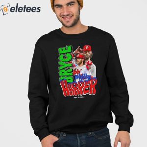 Eletees Bryce Harper I Hope I Die in A Philly Jersey Shirt