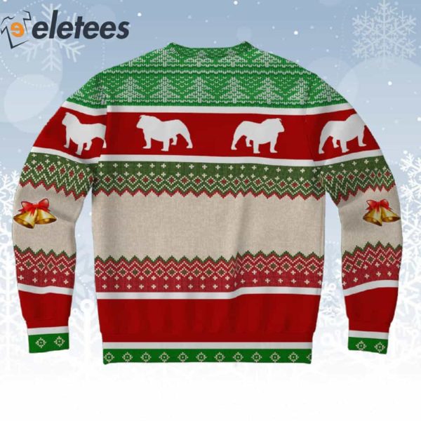 Bulldog Merry Woofmas Ugly Christmas Sweater