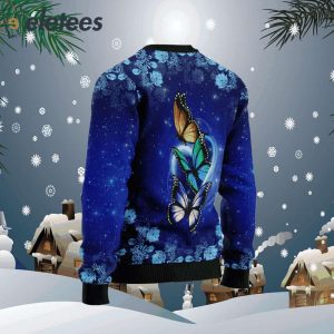 Butterfly Galaxy Ugly Christmas Sweater1