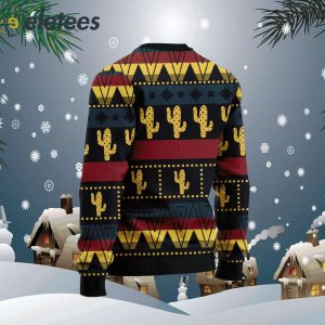 Cactus Group Pattern Ugly Christmas Sweater1