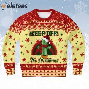 Cactus Keep Off Its Christmas Ugly Sweater 1