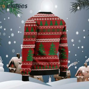 Cat Yoga Ugly Christmas Sweater1