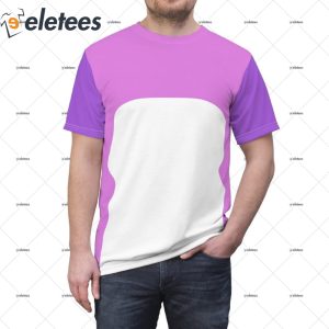 Chattermax Purple and White Halloween Costume Shirt 1