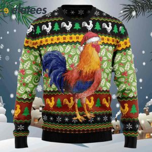 Chicken Cluck ry Christmas Ugly Christmas Sweater