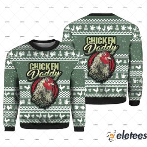 Chicken Daddy Ugly Christmas Sweater 1